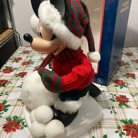 NIB 1996 RARE Disney Mickey Mouse Holiday Animation Animated w/ MovementNIB - Picture 4 of 11